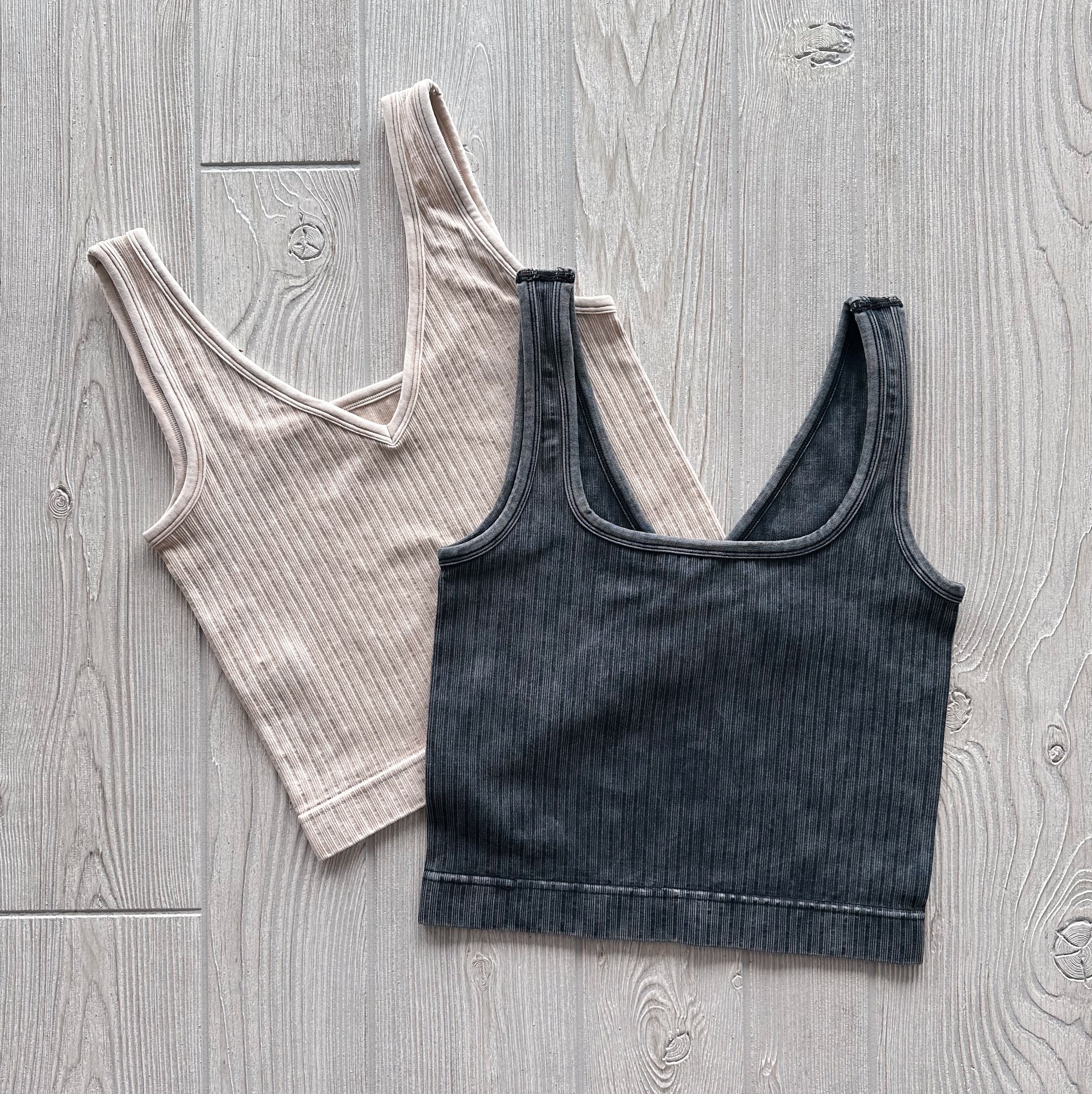 Ava Ribbed Crop • Vintage Collection - Image 3