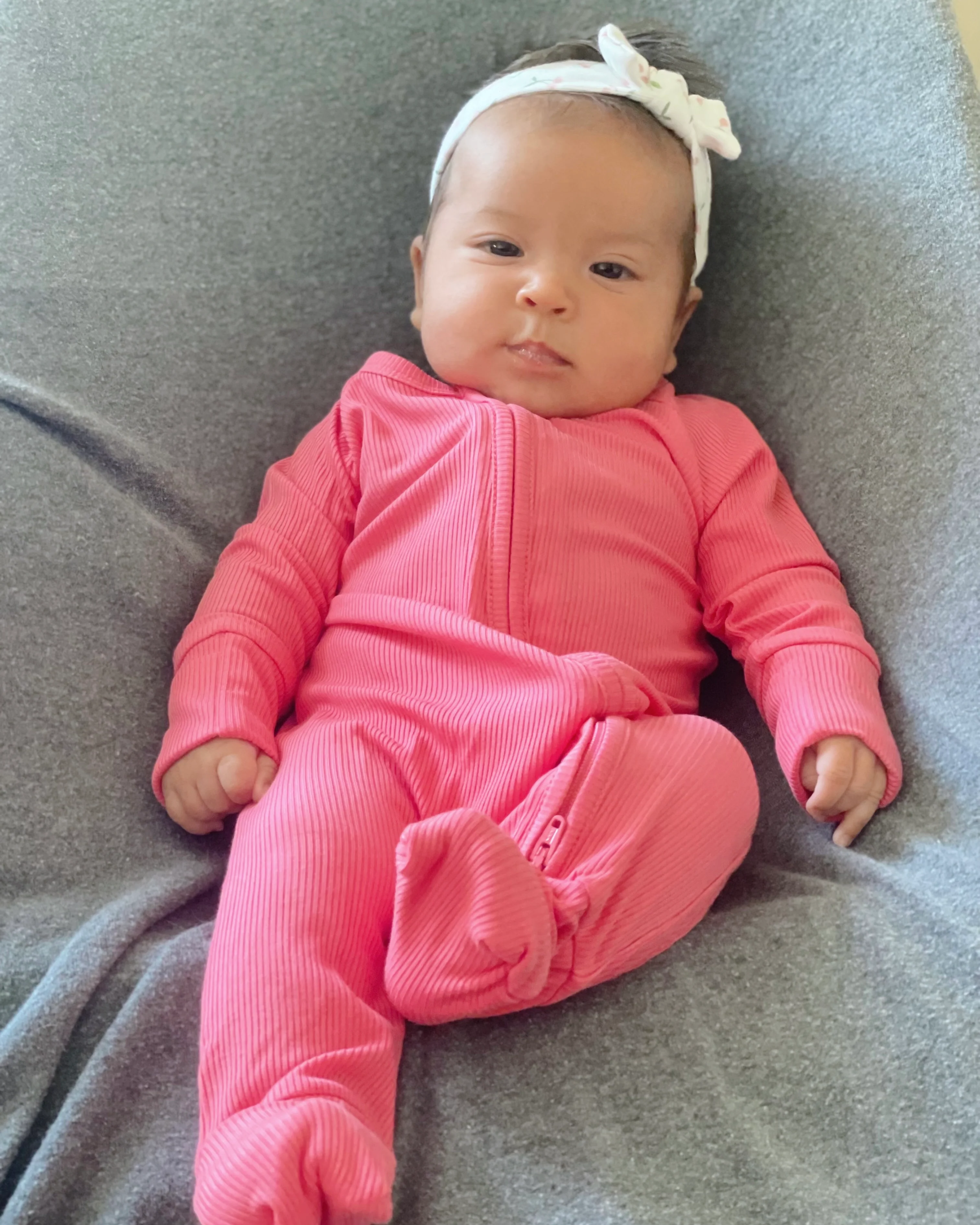 Bright Pink Ribbed Solid • Bamboo Zippy (Updated Fit) - Image 3