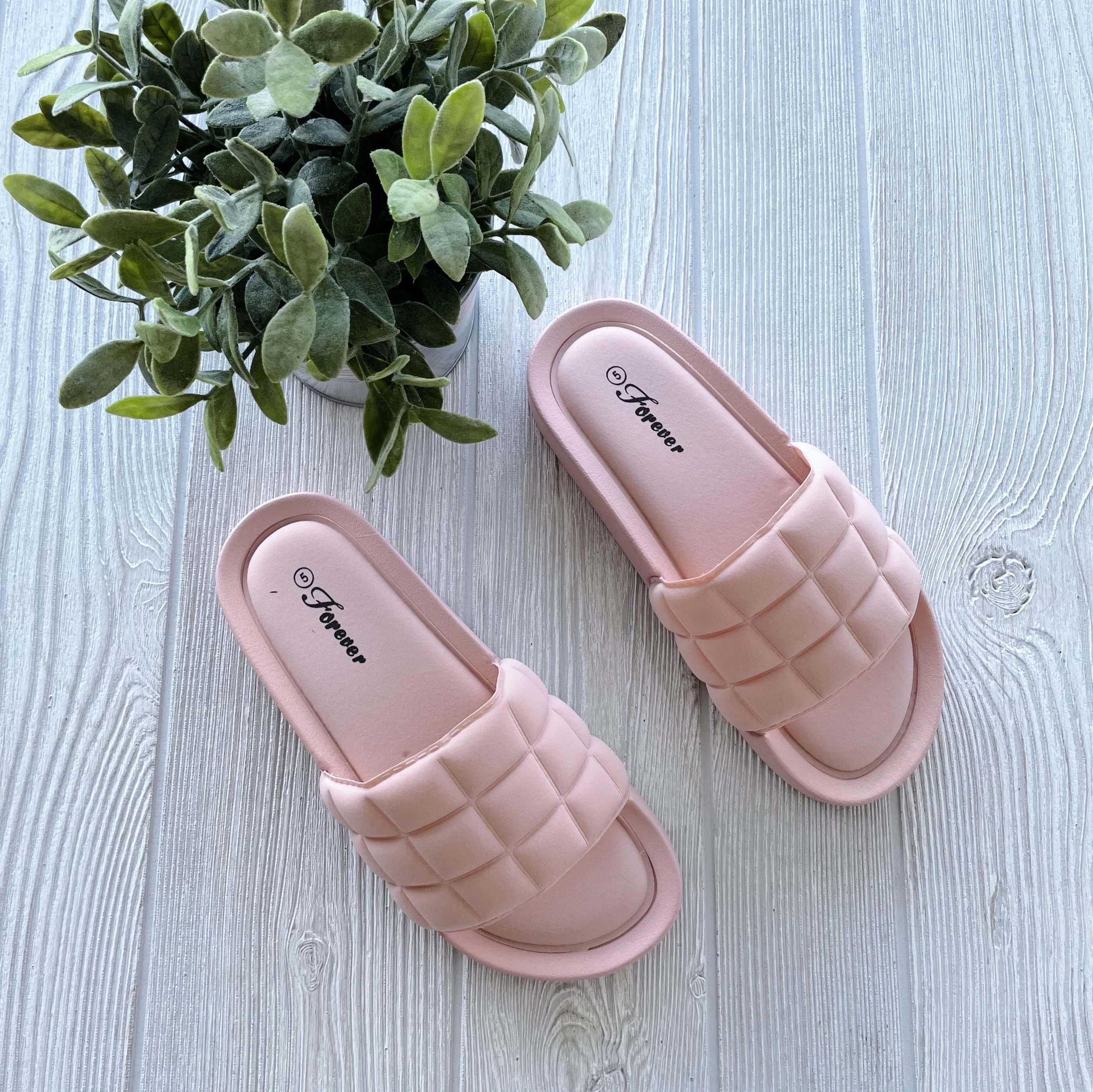 Halsey Slide Sandal • Blush SIZE 5.5