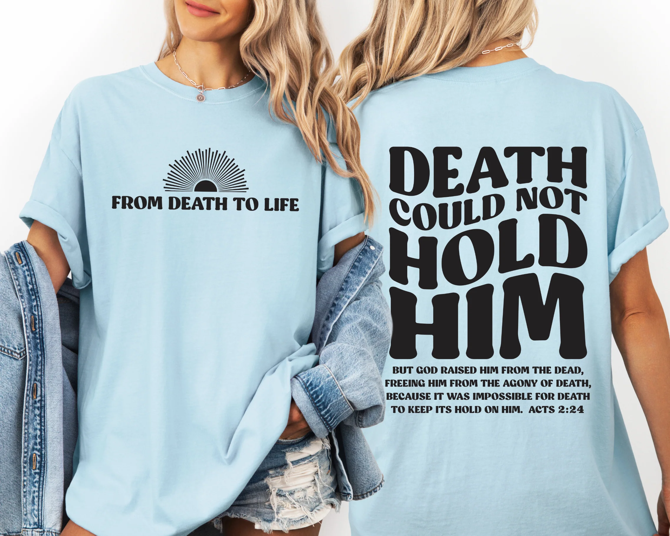 Death to Life • Chambray Dyed Tee - Image 2