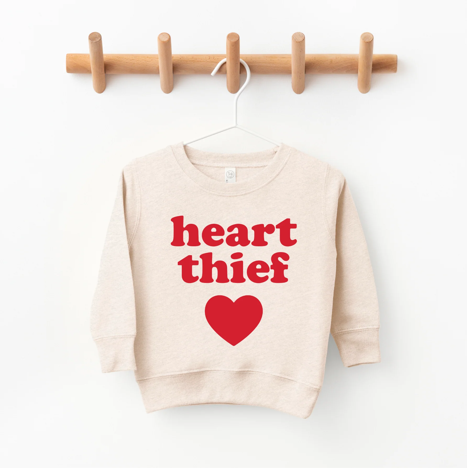 Heart Thief • Oatmeal Pullover