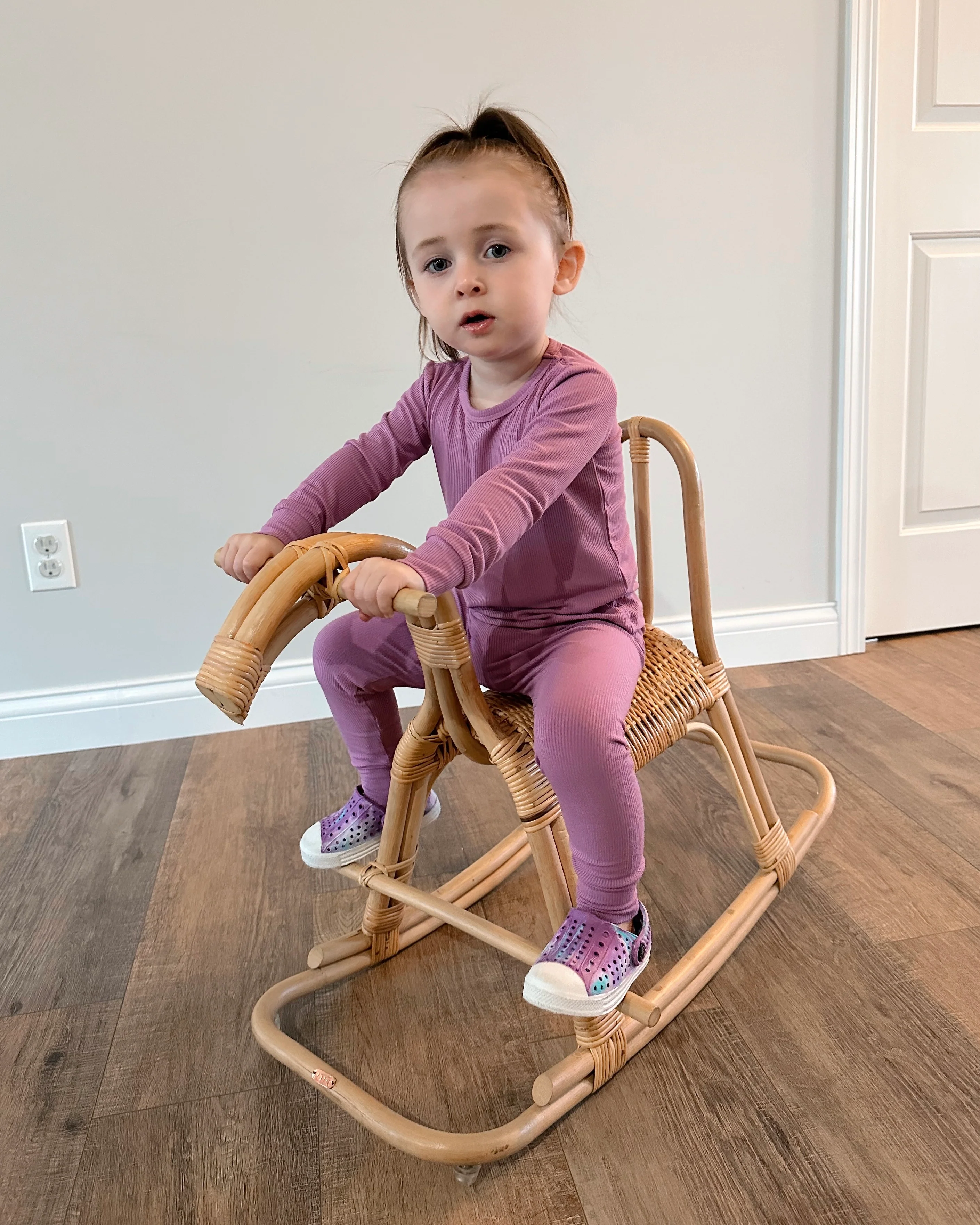 Lilac Ribbed Solid • 2 Piece Bamboo Set (Updated Fit) - Image 2