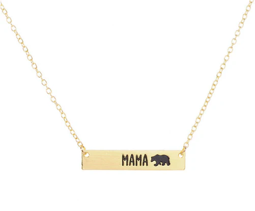 Mama Bear • Bar Necklace - Image 3