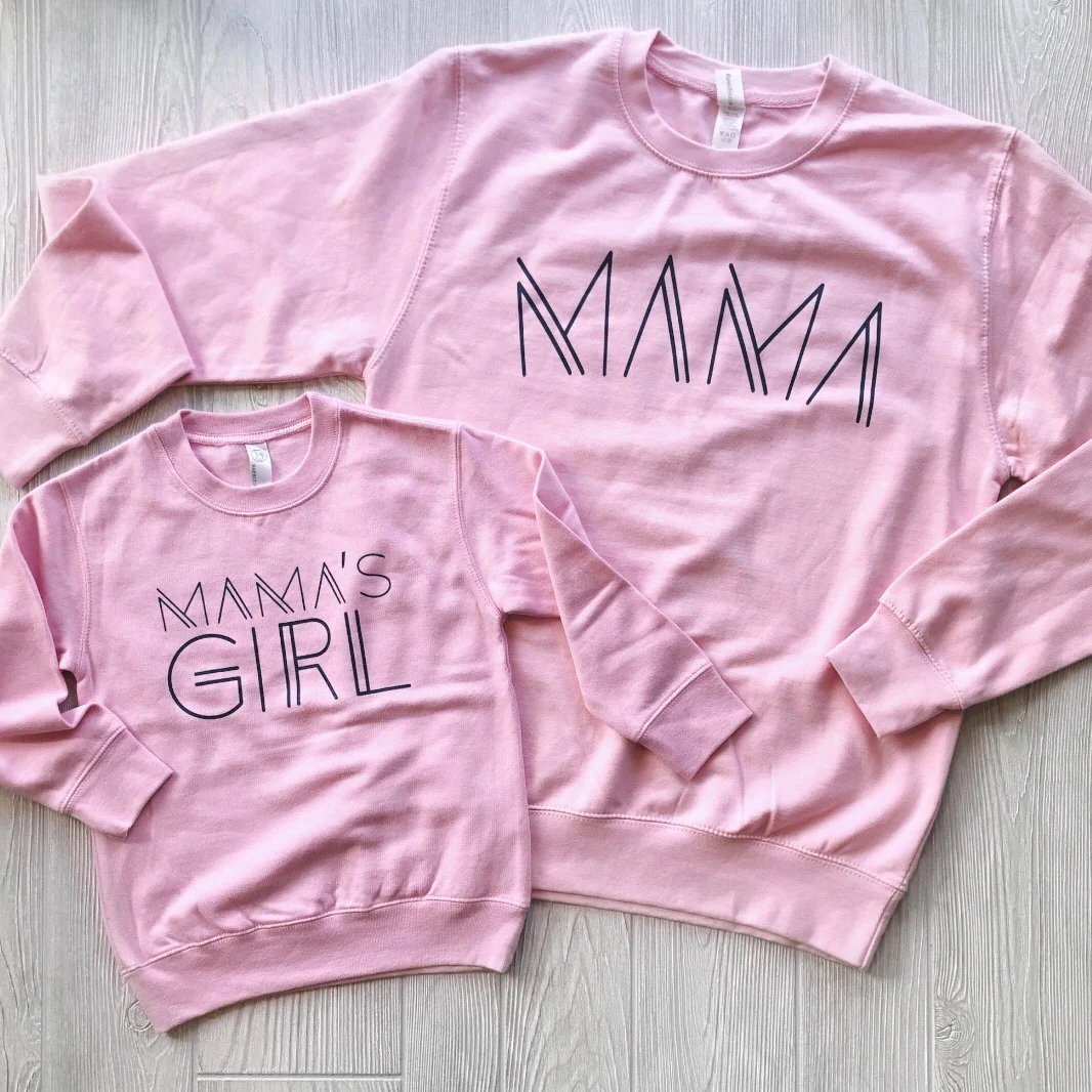 Mama Line Print• Pink Pullover - Image 2
