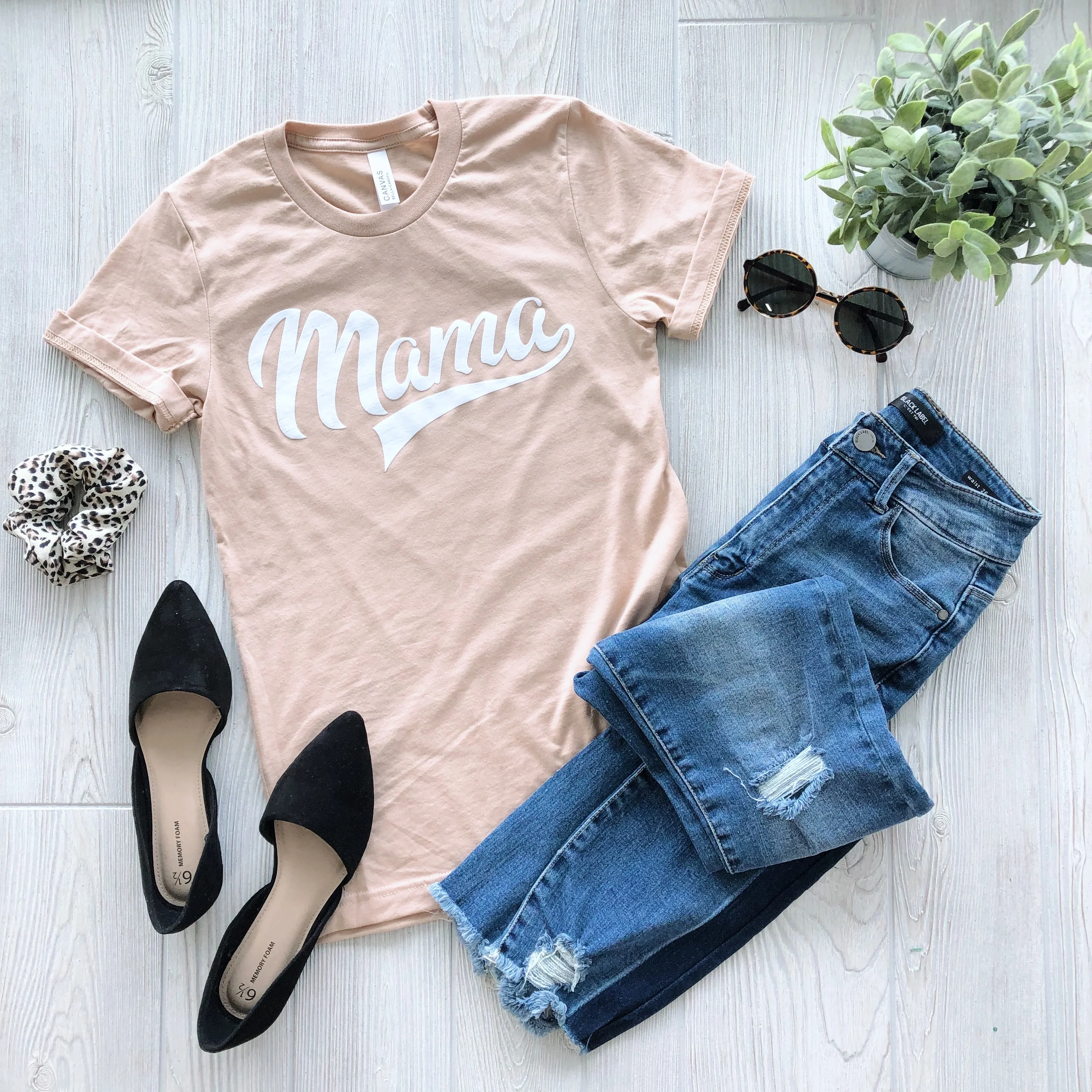 Mama Sporty • Tan Tee - Image 3