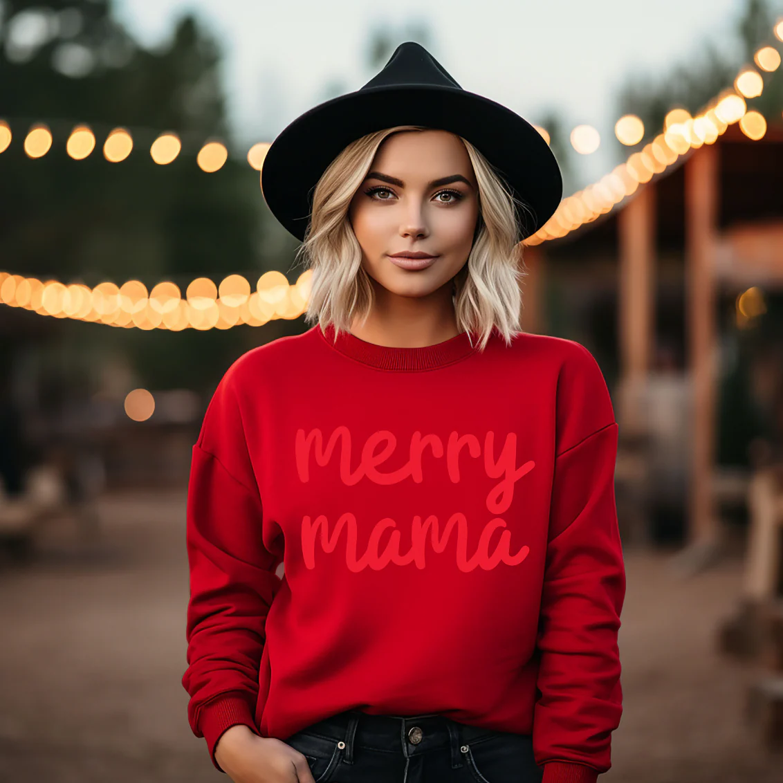 merry mama • Red Tonal Pullover - Image 2