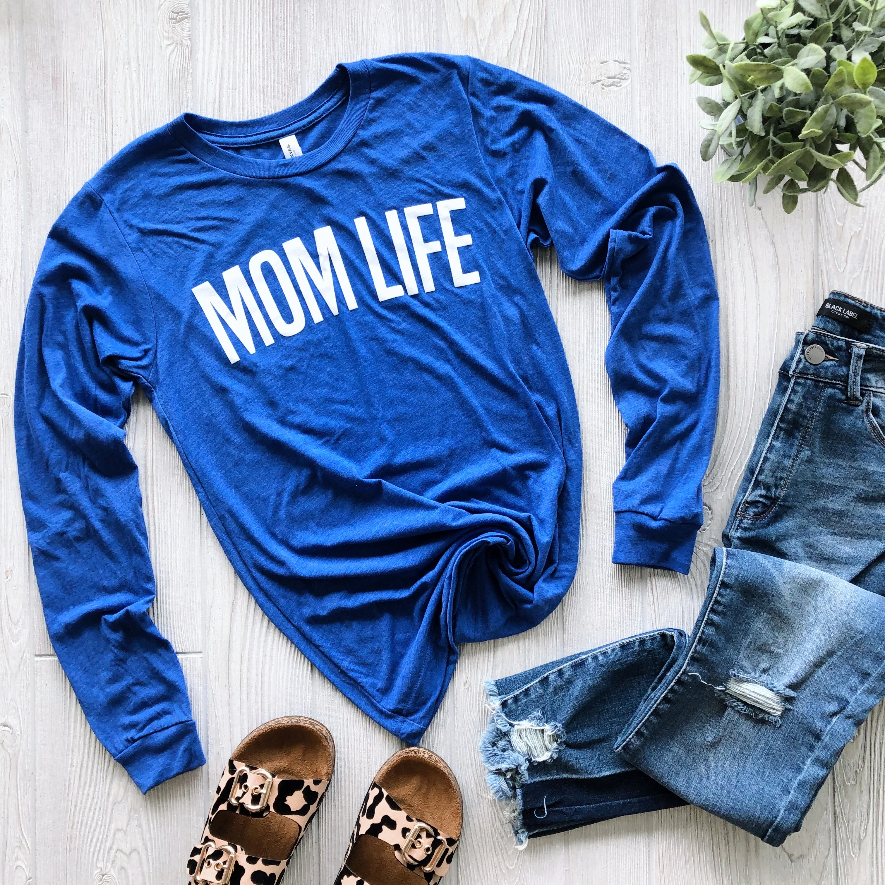 Mom Life • Royal Blue Long Sleeve - Image 2