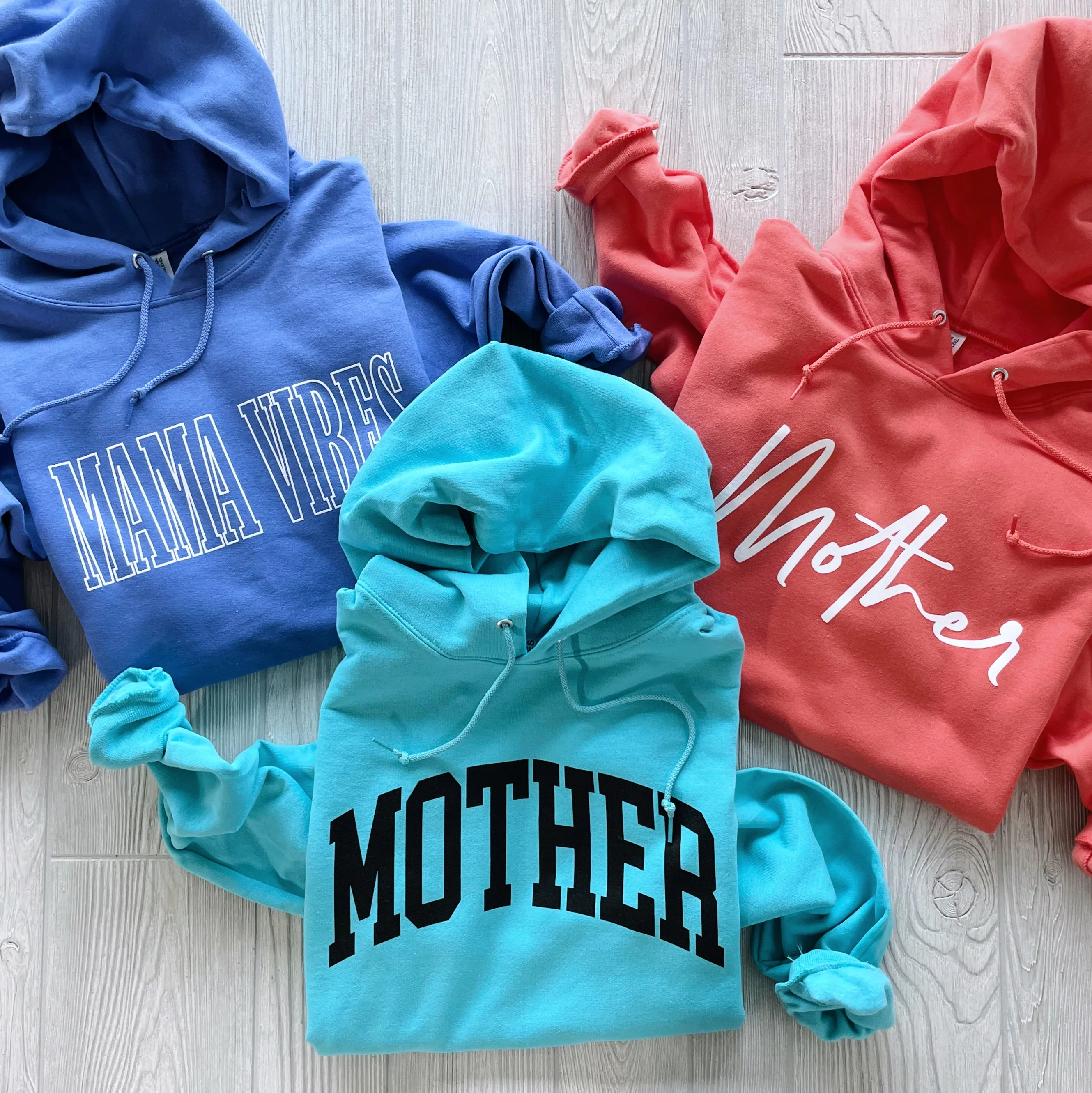 Mother Script • Coral Hoodie - Image 3