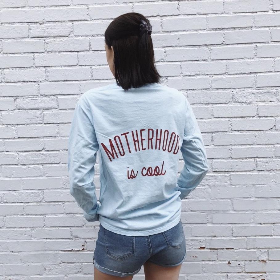 Motherhood is Cool Back Print • Long Sleeve - Image 2