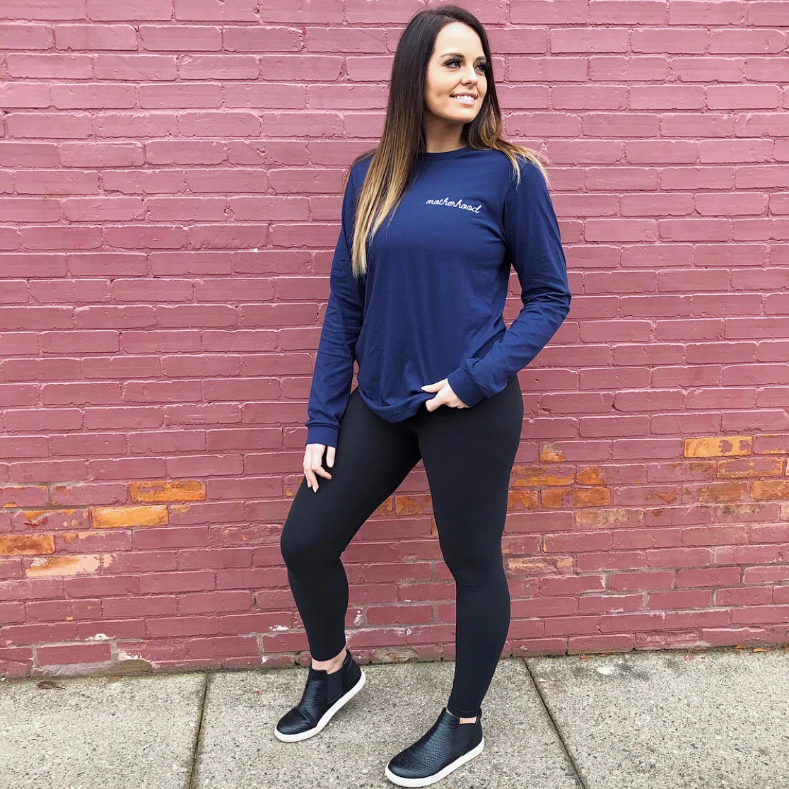 Motherhood Long Sleeve • Navy - Image 2