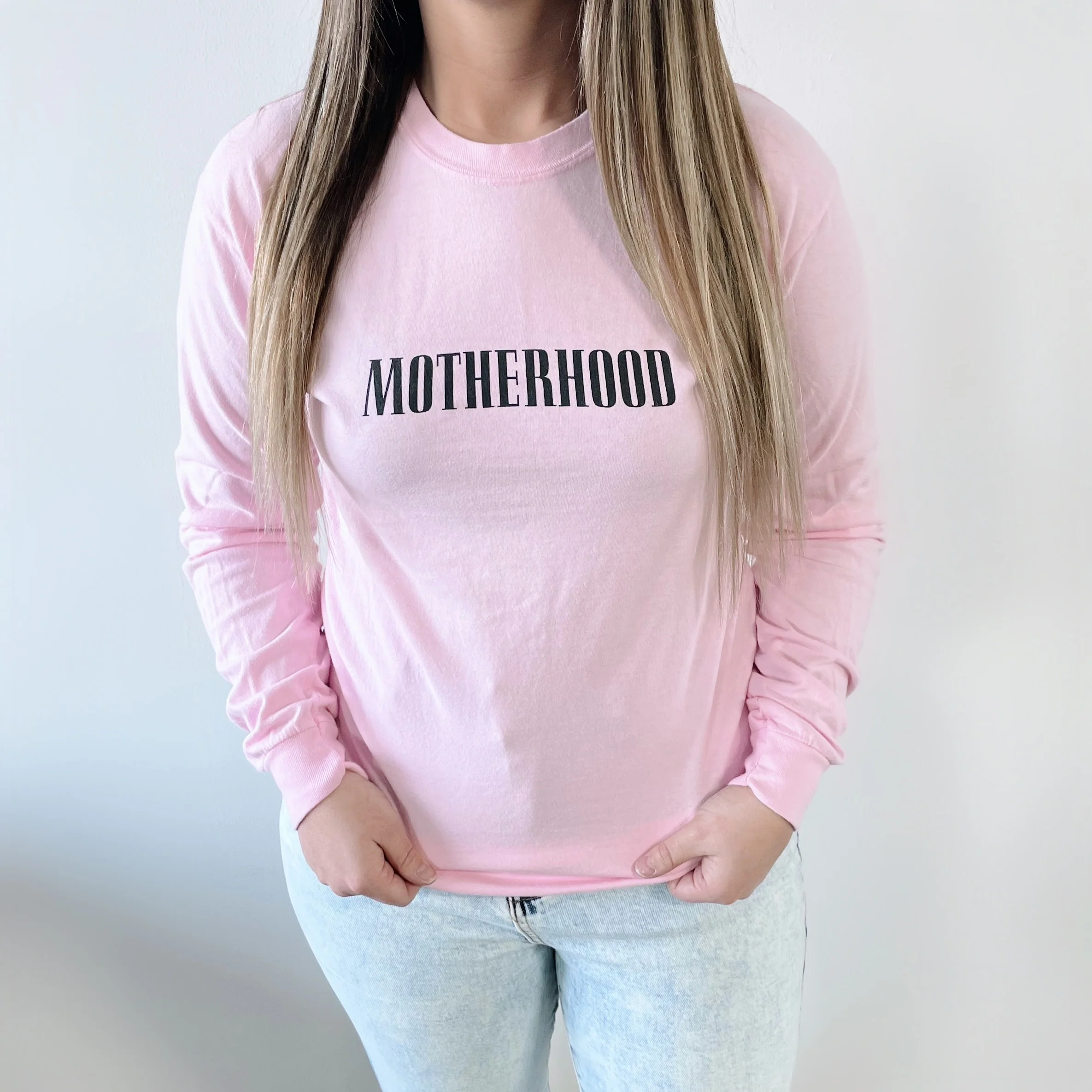 Motherhood • Pastel Pink Long Sleeve - Image 2