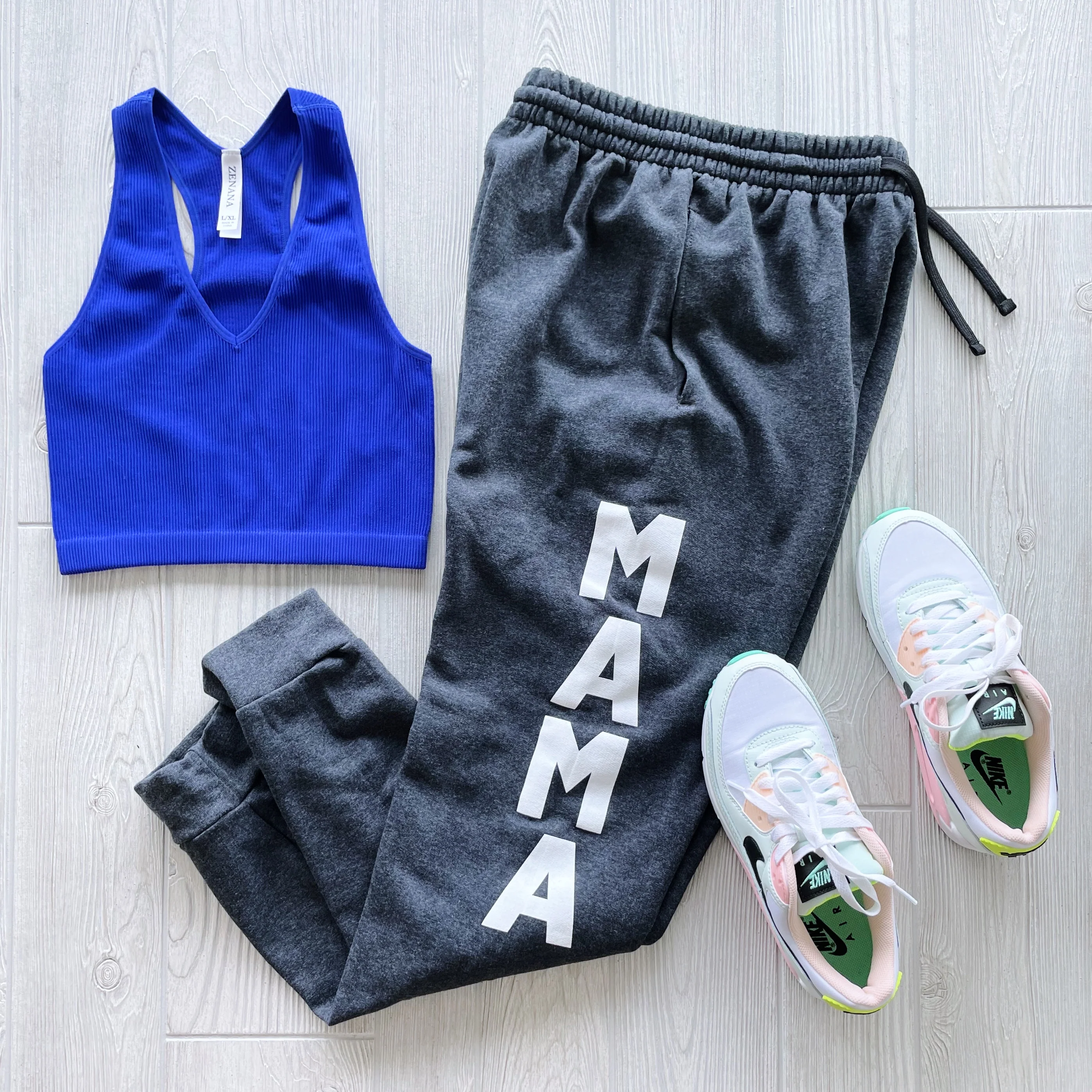 New Mama Joggers • Black Heather - Image 2