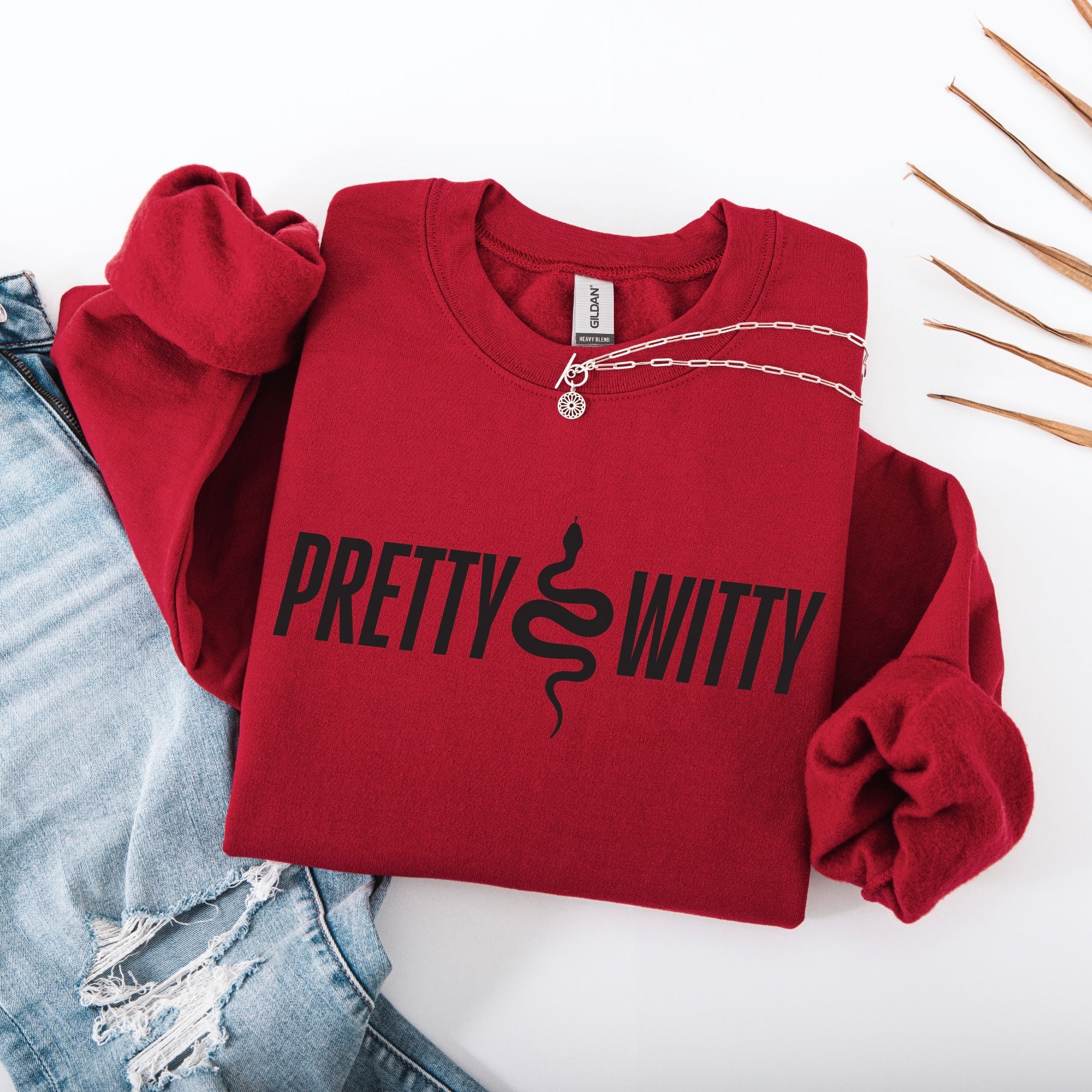 Pretty & Witty • Cardinal Pullover
