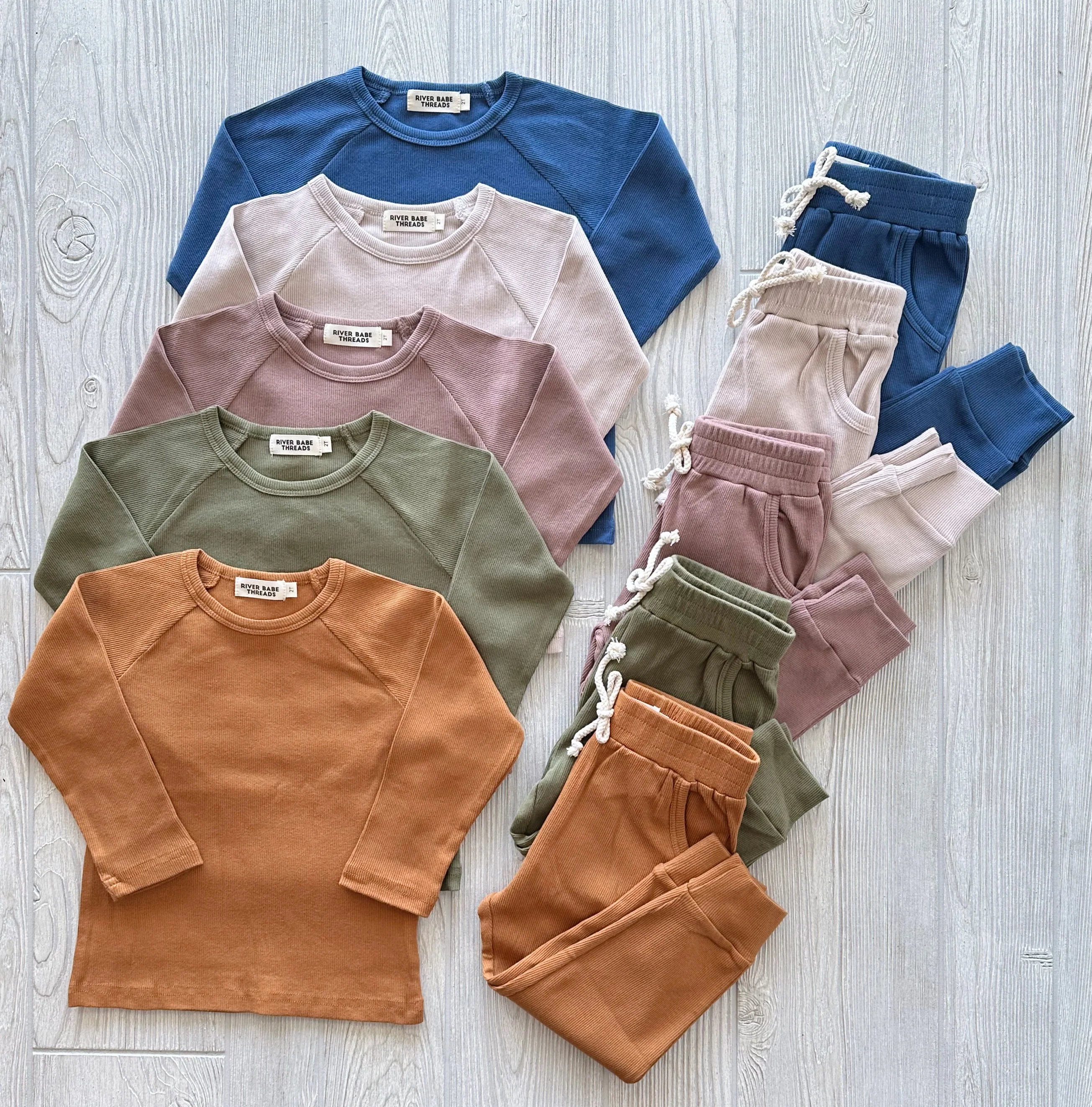 Ribbed Organic Cotton • Jogger Set